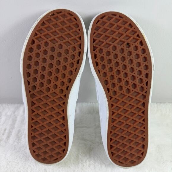 Vans Checkerboard Slip-On Youth White Canvas Shoes Size 3 - Picture 8 of 8